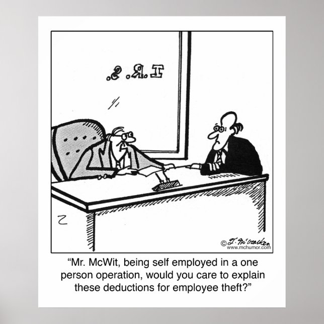 Affiche Vol indépendant et vol d'employés (Devant)