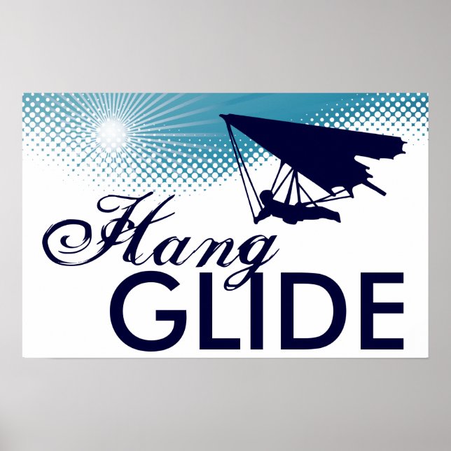 Affiche vol plané en hauteur (Devant)