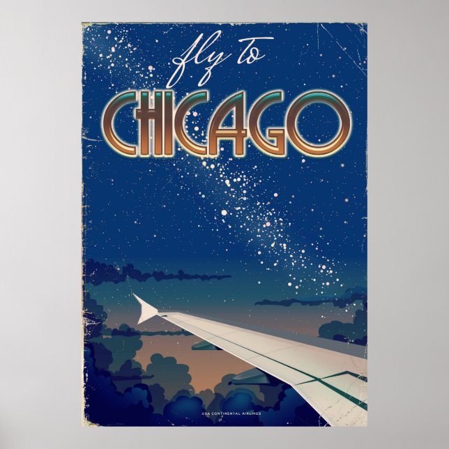 Affiche Vol vers Chicago (Devant)