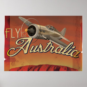 Affiche Vol vers l'Australie