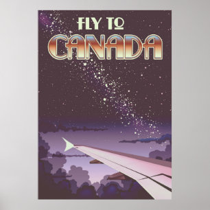 Affiche Vol vers le Canada