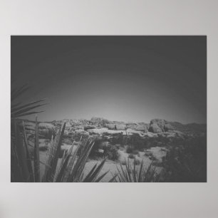 Affiche Volailles d'arbre en noir et blanc