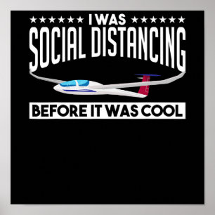 Affiche Volant Avion Pilote Planeur Pilote Amateurs Cadeau