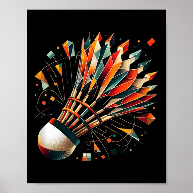 Affiche Volant de badminton (Devant)