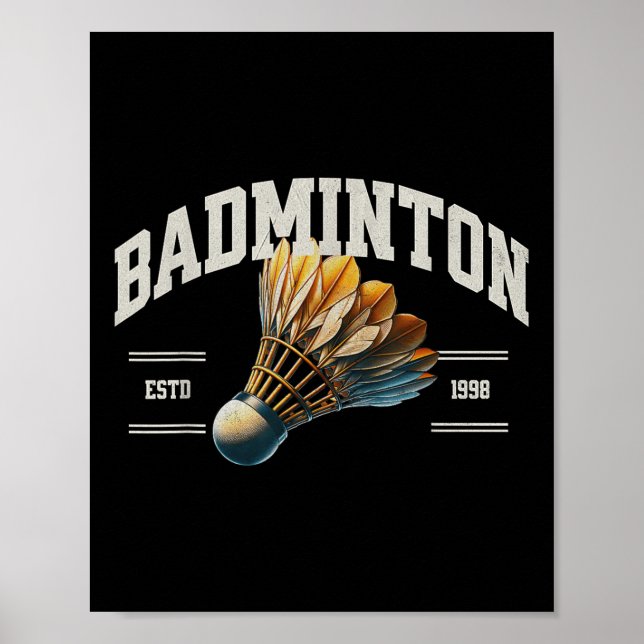 Affiche Volant de badminton (Devant)
