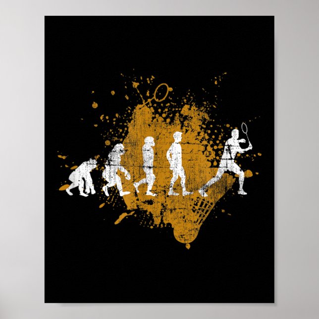 Affiche Volant de badminton Badminton Player Evolution (Devant)