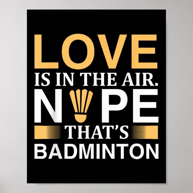Affiche Volant de badminton Conception Pour Badminton (Devant)