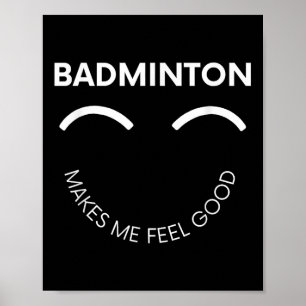 Affiche Volant de badminton Court Racket Sport Sens Bien