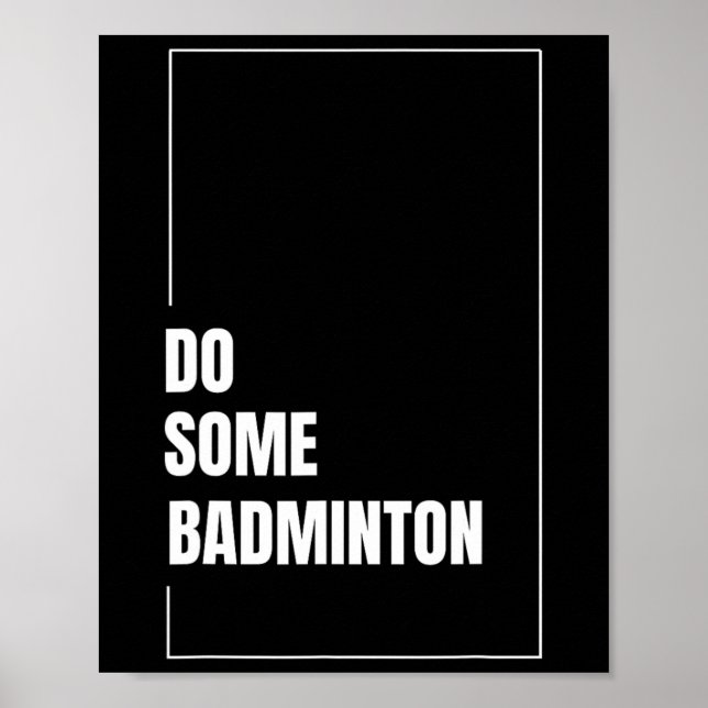 Affiche Volant de badminton dynamique Racket Sport Jouer C (Devant)
