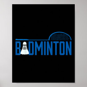 Affiche Volant de badminton pour joueur de badminton homme