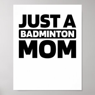 Affiche Volant de badminton - Raquette Court Juste Un Badm