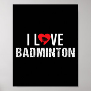 Affiche Volant de badminton Sayings