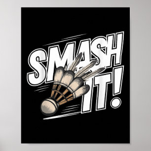 Affiche Volant de badminton Smash
