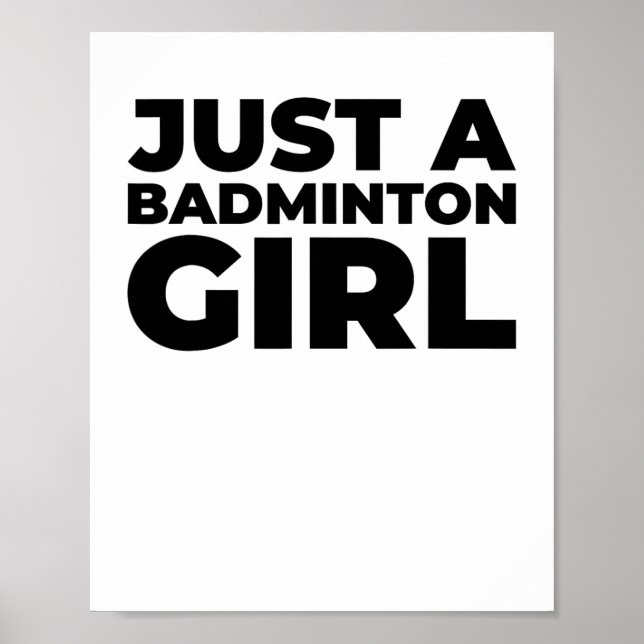 Affiche Volant de badminton Team Racket - Juste Un Badmint (Devant)