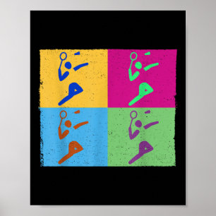 Affiche Volant de jeu de rabat de sport de badminton pour