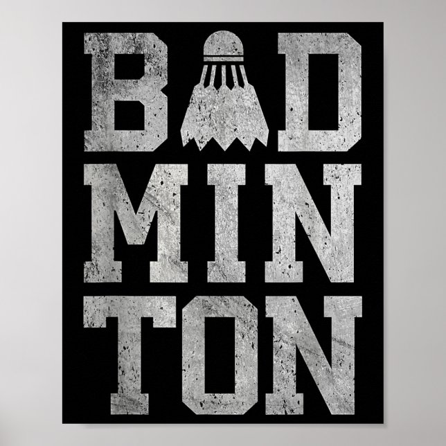 Affiche Volants de Badminton Joueurs de Badminton et amate (Devant)