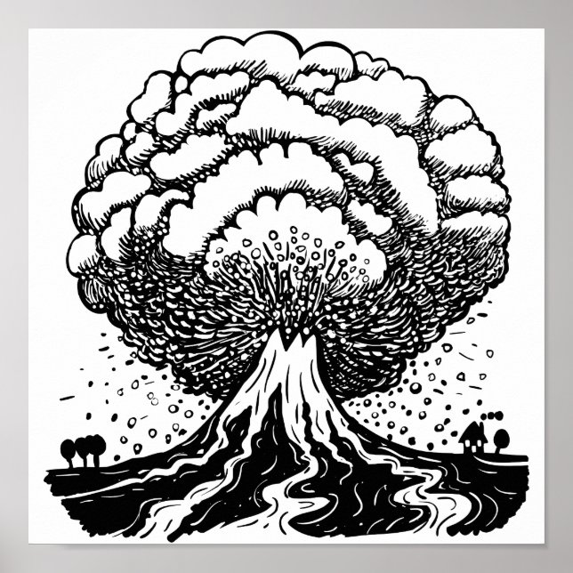 Affiche Volcan (Devant)