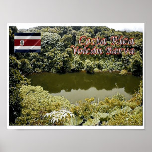 Affiche Volcan Barva - Costa Rica -