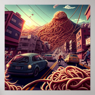 Affiche Volcan de Spaghetti