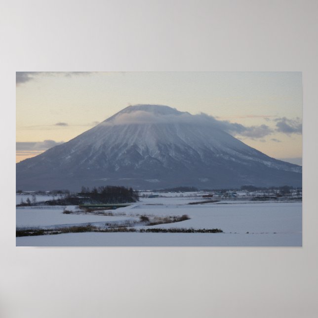 Affiche Volcan Japonais (Devant)