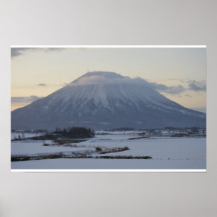 Affiche Volcan Japonais