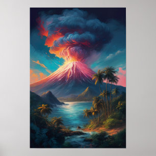Affiche Volcan lâché, Éruption tropicale