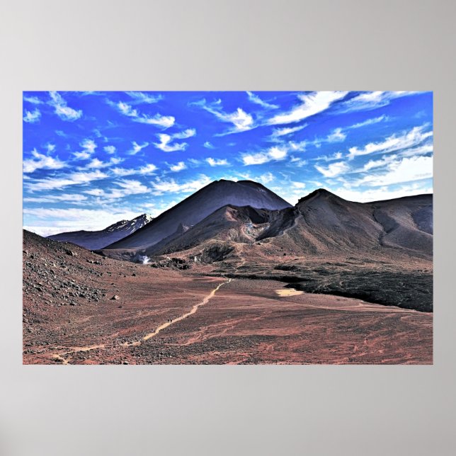 Affiche Volcans du Tongariro (Devant)