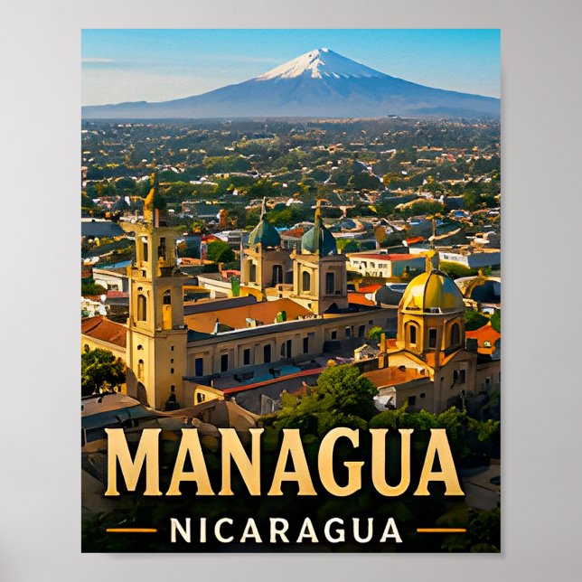 Affiche Volcans et beauté lacustre de Managua (Devant)