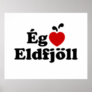 Affiche Volcans I Heart (Love) [Ég Elska Eldfjöll]