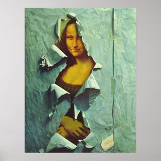 affiche volée de mona lisa du 14.95