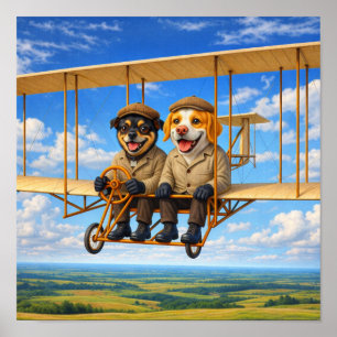 Affiche "Voler en altitude"