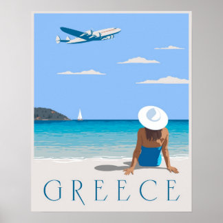 Affiche Voler vers la Grèce
