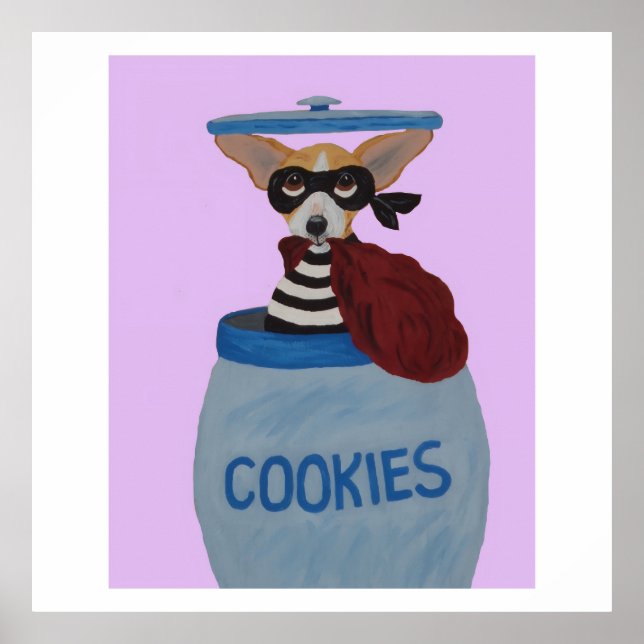 Affiche Voleur de biscuits Chihuahua (Devant)