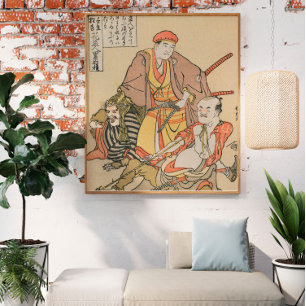 Affiche Voleur de fleurs (vers 1790) par Katsushika Hokusa