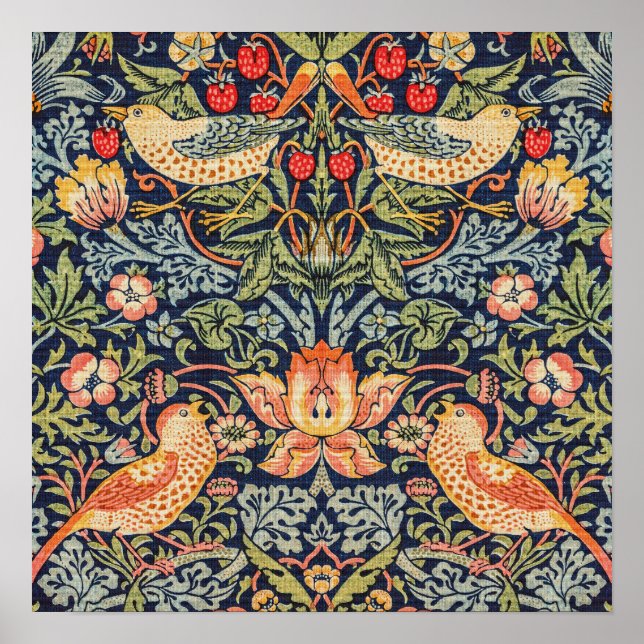 Affiche Voleur de fraises William Morris  (Devant)