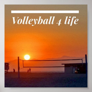 Affiche Volley-ball 4 Life