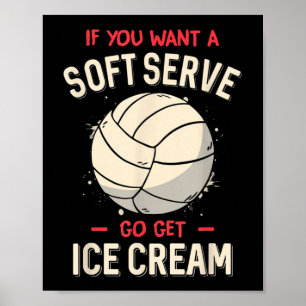 Affiche Volley-ball Amusant Si Vous Voulez Un Volley-ball