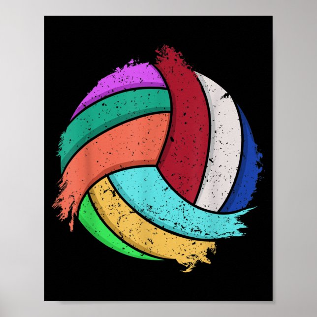 Affiche Volley-ball Art For Boys Girls (Devant)