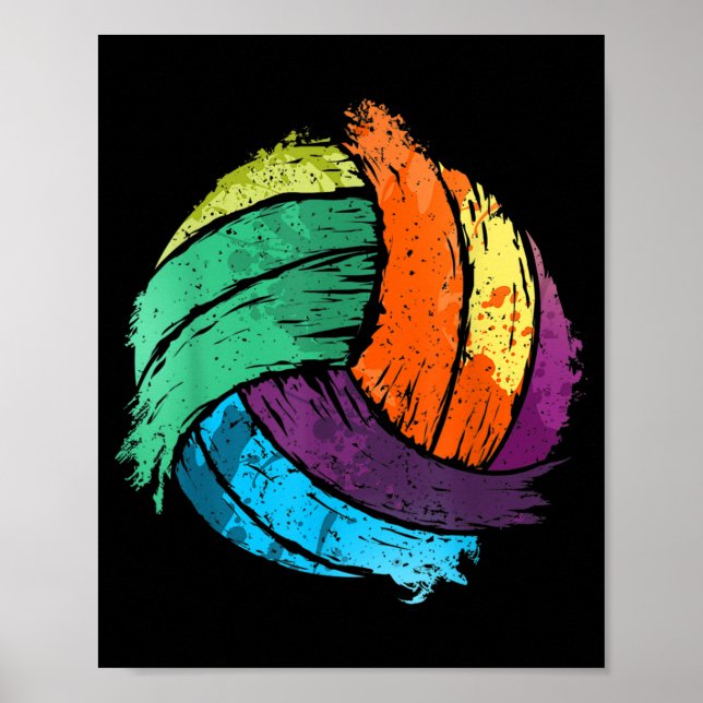 Affiche Volley-ball Art For Boys Girls (Devant)