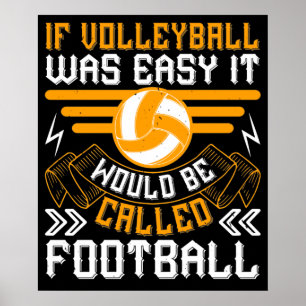Affiche Volley-Ball - Un Bon Placard Comme Un Garçon