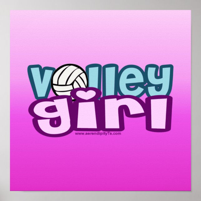 Affiche Volley fille (Devant)