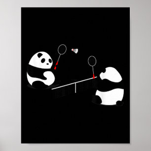 Affiche Volley Panda Badminton 