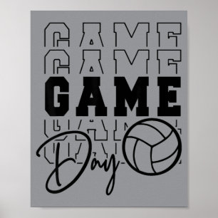Affiche Volleyball de jour de jeu