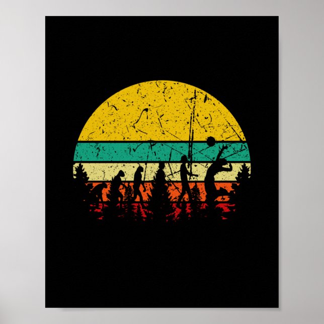 Affiche Volleyball Evolution Retro (Devant)