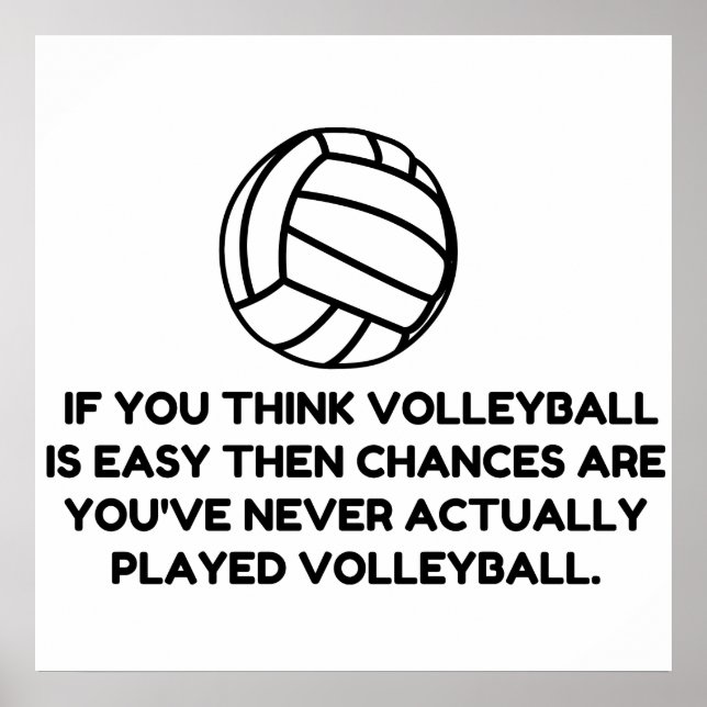 AFFICHE VOLLEYBALL FACILE (Devant)