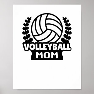 Affiche Volleyball - Maman de volleyeuse