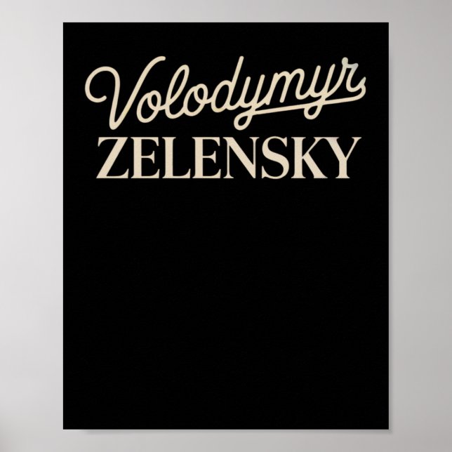 Affiche Volodymyr Zelensky  (Devant)