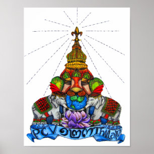 Affiche Volontaire de corps de paix - Thaïlande