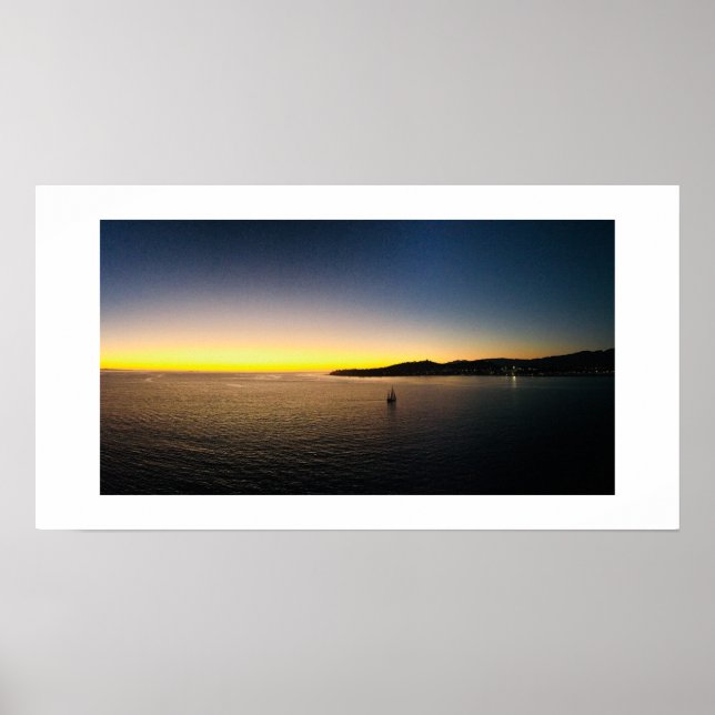 Affiche Vols dans l'Horizon Panoramique photo couleur (Devant)