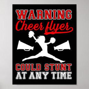 Affiche Voltigeuse de cheerleading pourrait faire un numér